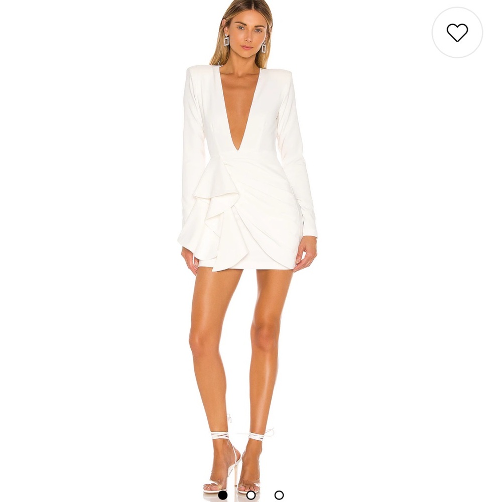 Revolve Women's White Mini Dress - Michael Castillo x REVOLVE Fena Mini Dress